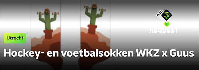 Steun deze actie! Hockey- & Voetbalsokken WKZ x Guus voor 3FM Serious Request - Spieren voor Spieren 💪